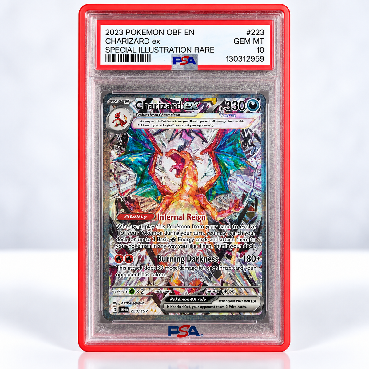 Charizard ex 223 Obsidian Flames PSA 10