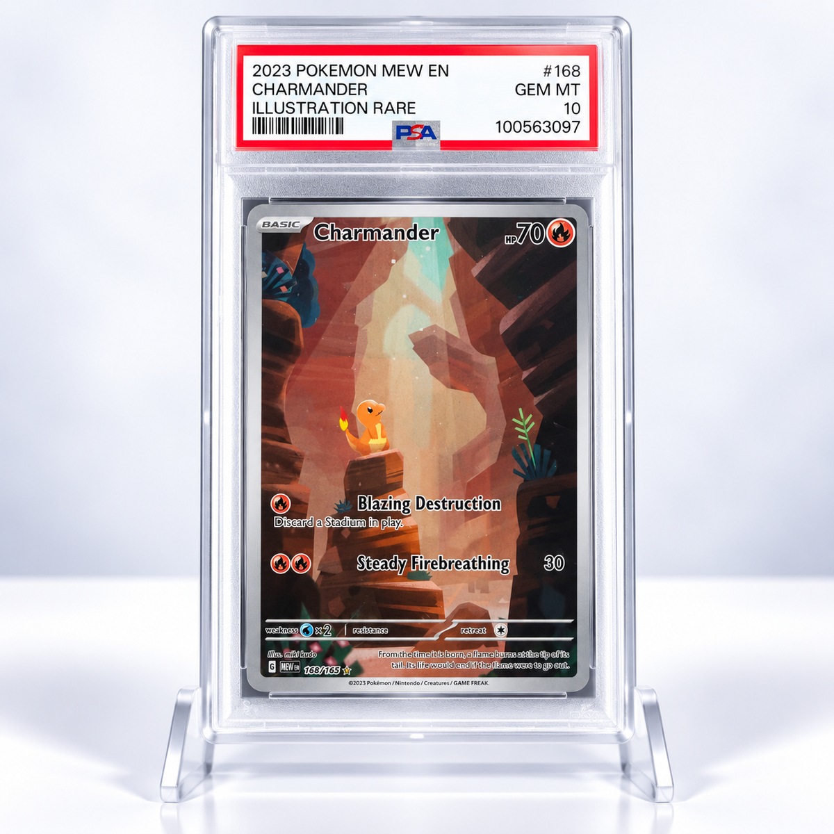 Charmander #168 Scarlet & Violet 151 PSA 10