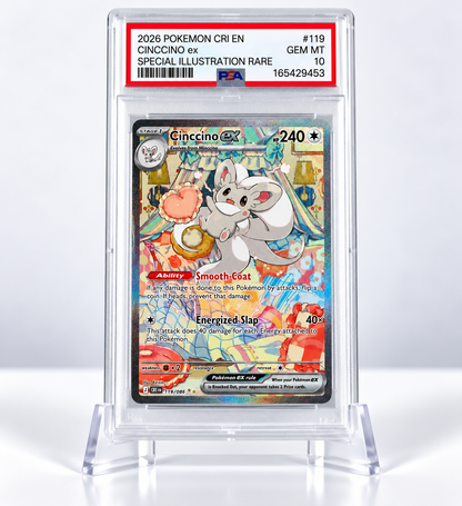 Cinccino ex PSA 10 #199  Pokemon