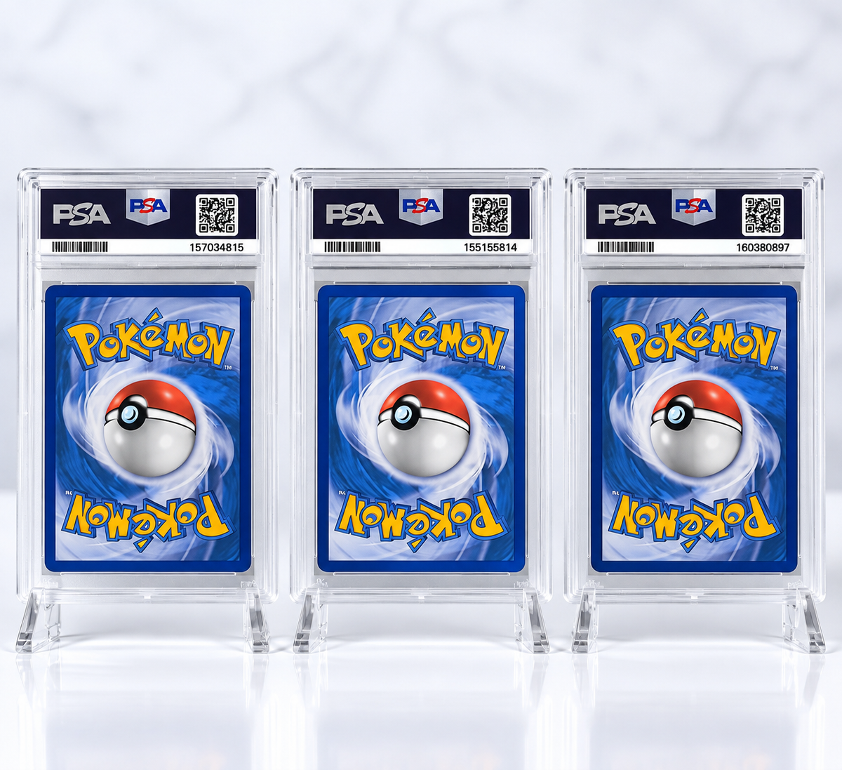 Pokémon 30th Anniversary First Partner Set Bulbasaur, Charmander & Squirtle PSA 10
