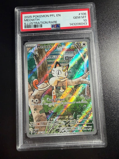 Meowth PSA 10 #106 Phantasmal Flames