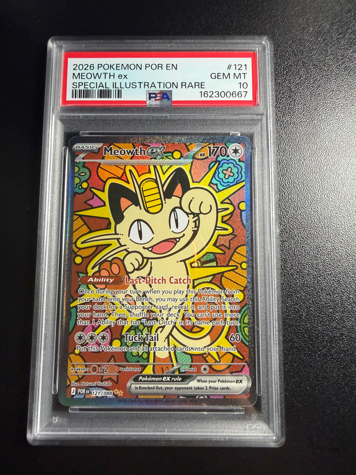 Meowth 121 PSA 10