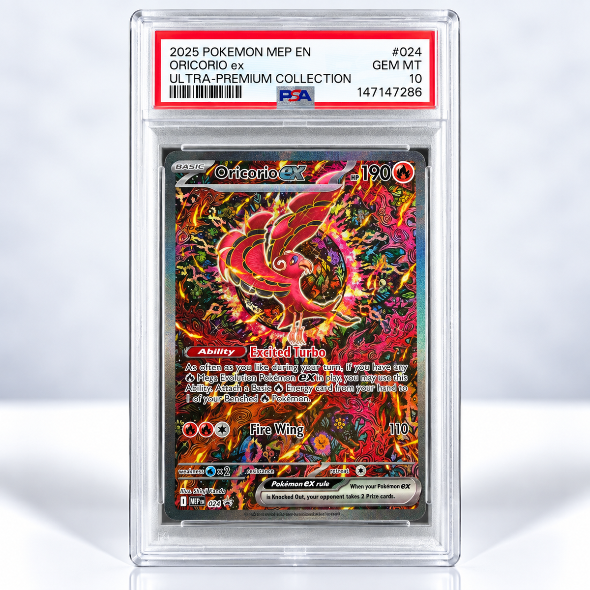 Oricorio ex 024 PSA 10