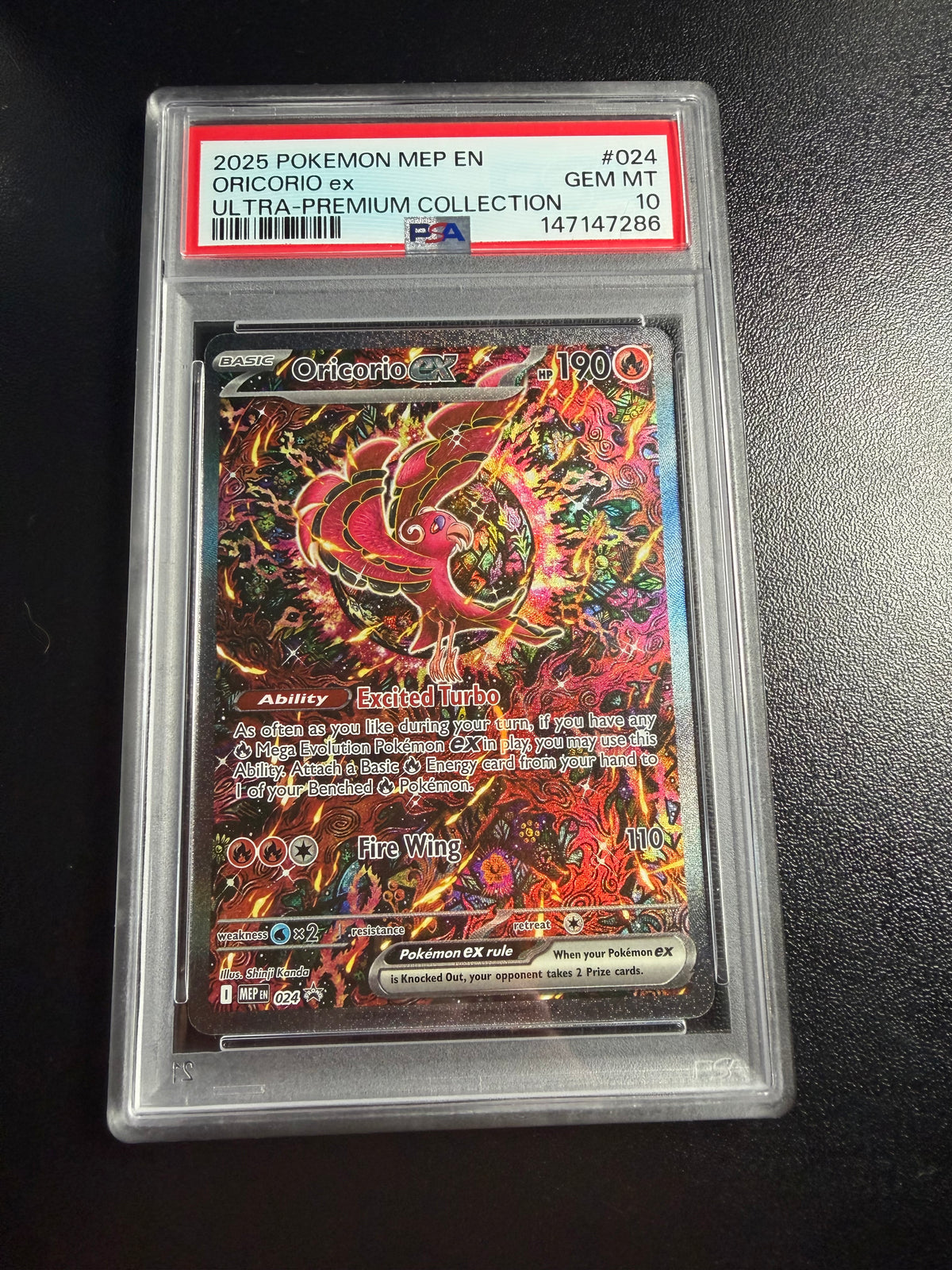 Oricorio ex 024 PSA 10