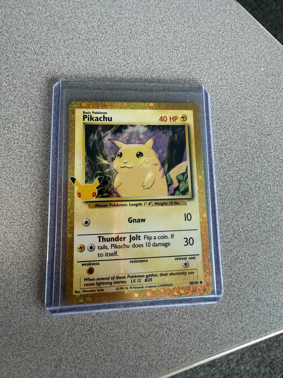 Pikachu 58/102 30th Anniversary Pokémon Kaart