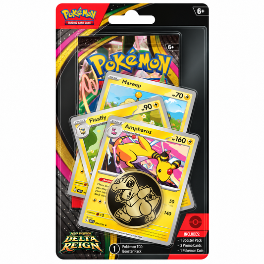 Pokémon Delta Reign Premium Checklane Blister Ampharos - Pre Order