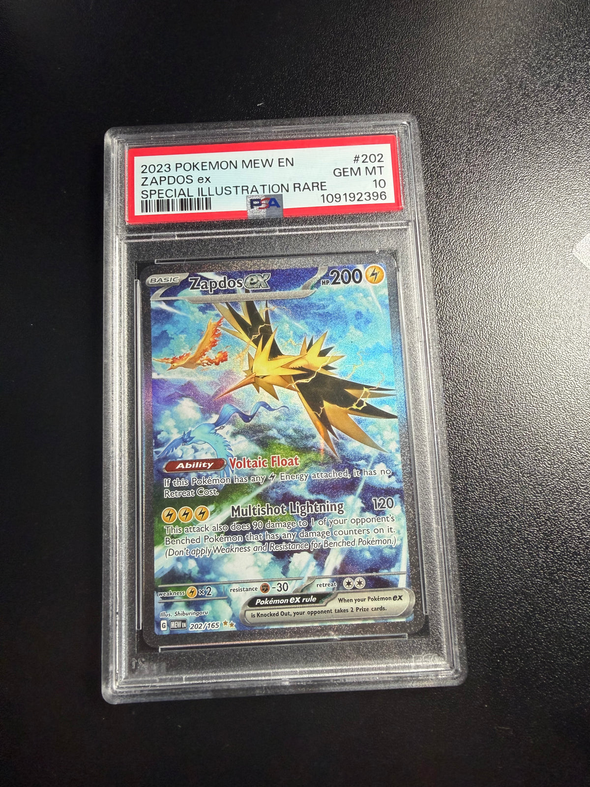 Zapdos ex #202 Scarlet & Violet 151 PSA 10