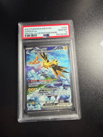Zapdos ex #202 Scarlet & Violet 151 PSA 10