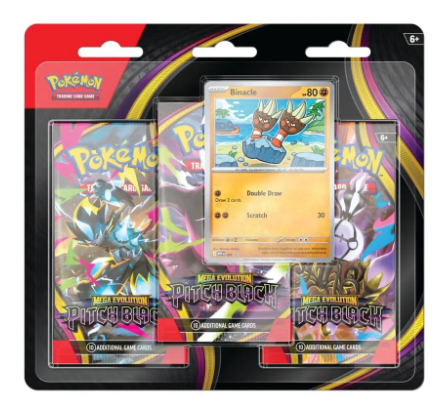 Pitch Black Binacle 3 Pack Blister