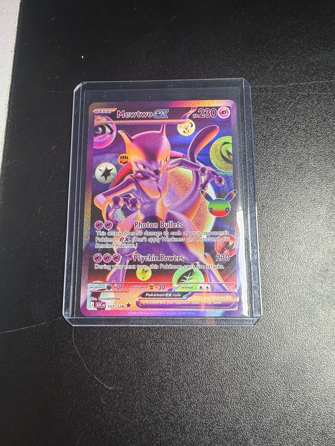 Mewtwo 157/128 Pokémon 30th Anniversary kaart